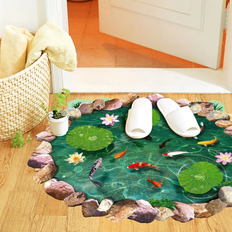 2016 New 3D Floor Wall stickers for Bathroom kids room ...