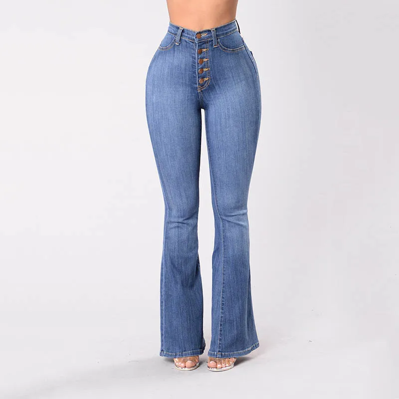 

Women Jeans High Waist Skinny Wide Leg Pants Butt Lifting Female Casual Cotton Slim Fit Clothing