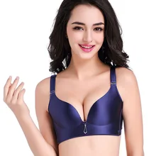 Плюс размер женский бюстгальтер набор удобный пуш-ап нижнее белье наборы сплошной 3/4 чашка женский бесшовный большой бюстгальтер женское белье набор