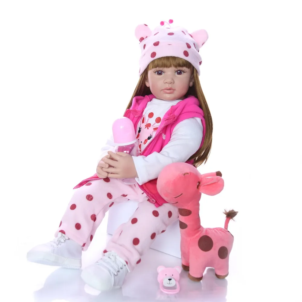 KEIUMI,, силиконовая кукла для новорожденных, 60 см, Реалистичная, принцесса, Reborn, Bonecas Girafa,, Детский день, роскошные наборы, подарки