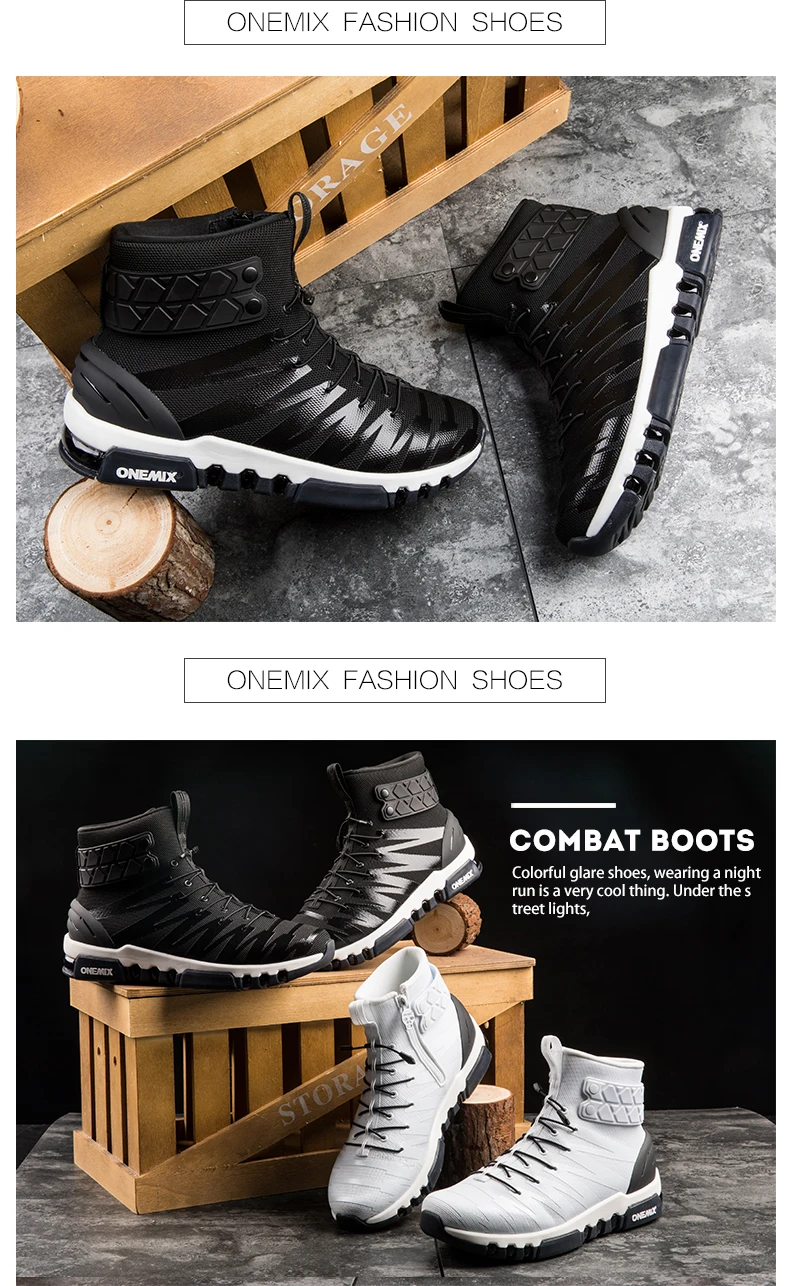 ONEMIX/мужские ботинки; обувь для бега; женские кроссовки; высокие зимние ботинки; уличные водонепроницаемые прогулочные треккинговые кроссовки; большой размер 46