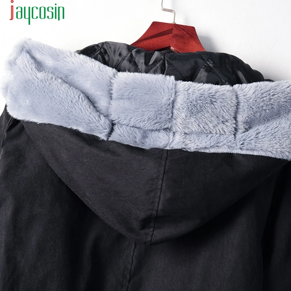 Capuchon Coton b g h Mode Chaud A i Veste À c Long Taille N0805 f e La Col Jaycosin Polaire Luxe De Outwear d Plus Fourrure Femelle 2018 Fq4406C