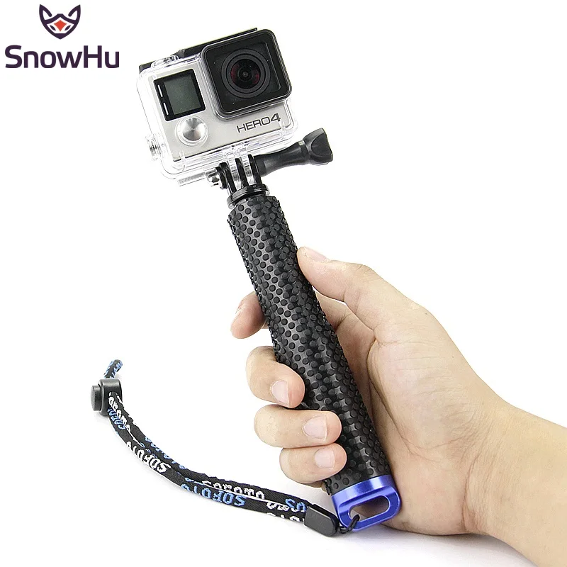 SnowHu Выдвижная ручная палка Телескопический монопод Штатив селфи палка для Gopro Hero 8 7 6 5 4 3+ для xiaomi yi 4K sjcam GP180