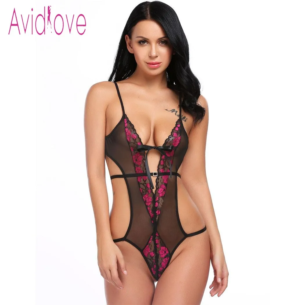 Avidlove сексуальное кружевное белье эротическое ночное женские Лоскутные Тедди