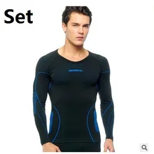 Бамбуковый топ продаж, мужской теплый комплект термобелья для фитнеса, фирменные мужские осенние кальсоны. Функциональное нижнее белье