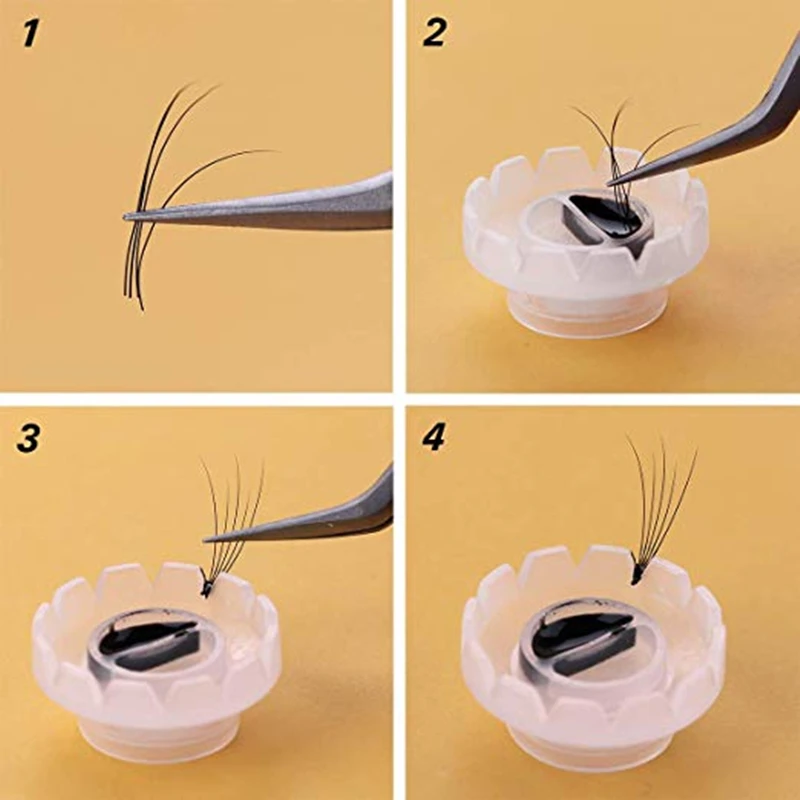 20/50/100 шт жидкий клей для ресниц стенд наращивание ресниц быстрое цветение делая шум вентилятора серийной дизайн изоляции инструмент чашка
