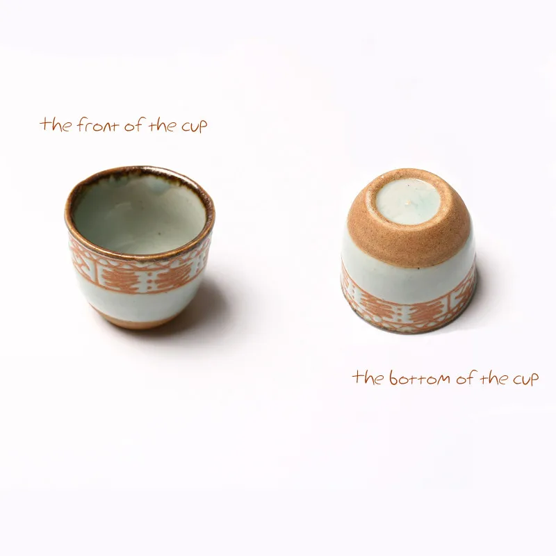 sake cup with picture on bottom Sake cup with picture on bottom