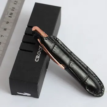 

CROCODILE MINI SPACE PEN GOLDEN RING COPPER SILVER BLACK 6 COLORS FOR CHOOSE BEST GIFT CUT LIGHT PORTABLE WITH LEATHER BAG