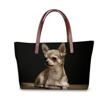 Бренд canta женские сумки, повседневные торбы Милые 3D собака породы чихуахуа женские сумки на плечо сумка-мессенджер Bolsas женственная