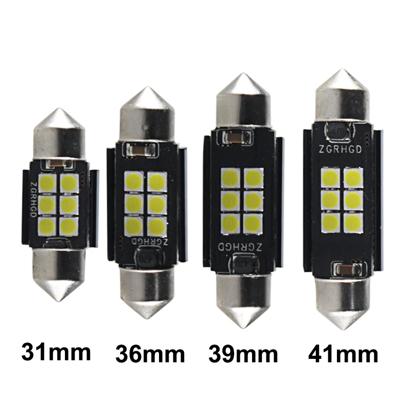 2X Новый Festoon свет CANBUS 31 мм 36 39 41 C5W C10W led без ошибок интерьер автомобиля лампочки
