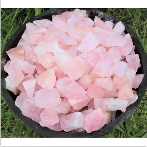 1/4 фунтов оптом партия натуральные необработанные кристаллы розового кварца(сырой рейки Любовь Исцеление 4 унции
