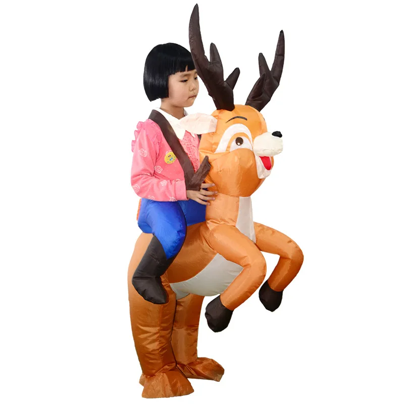 Новинка, детский надувной костюм Dlk, игрушки для детей с изображением оленя, рождественские вечерние костюмы на Хэллоуин, карнавальные костюмы