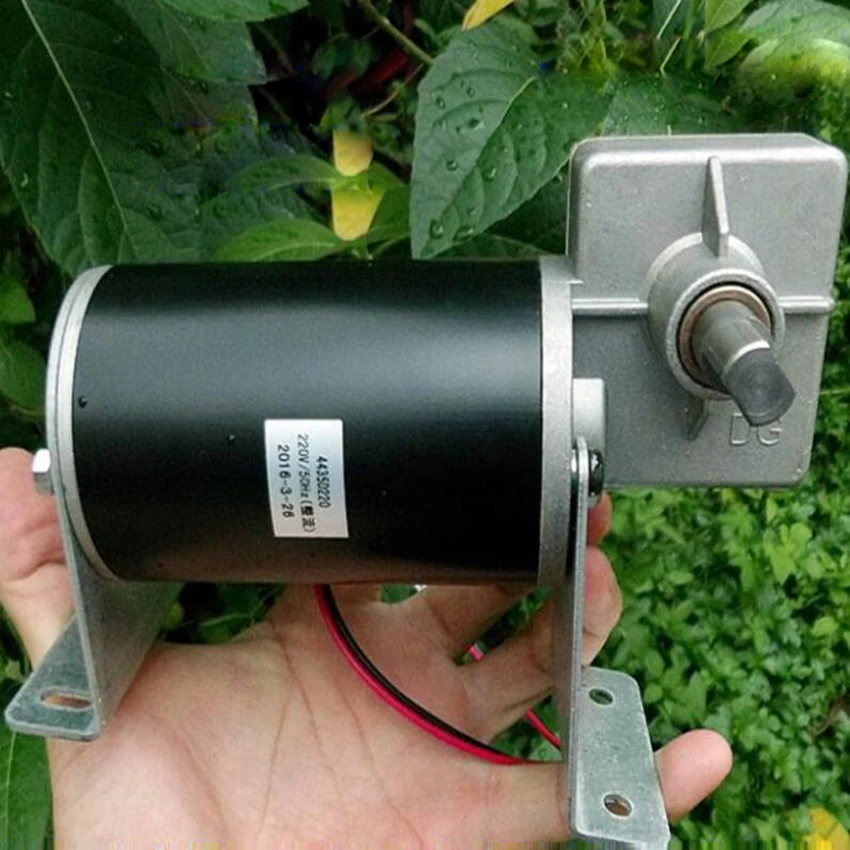 

Worm gear reducer motor to large deceleration motor DC220V mute with base high torque motor can rotate positive and peverse