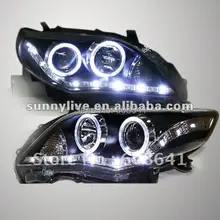Corolla Altis светодиодный головной фонарь Angel eyes 2011-2012 года LD