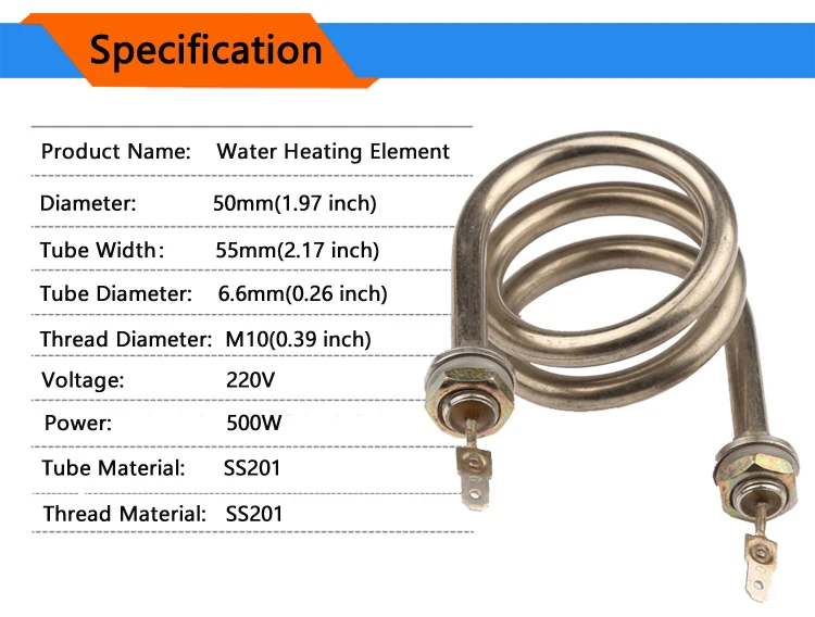 3-coil нагревательный элемент 220V 500W для фонтана воды диспенсер частей