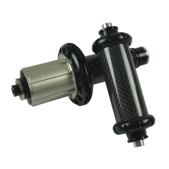 Cheap Powerway R36 hubs road bike front 18 holes rear 21 holes bearings hub black red color & Quick Release G3 pattern V-brake hub