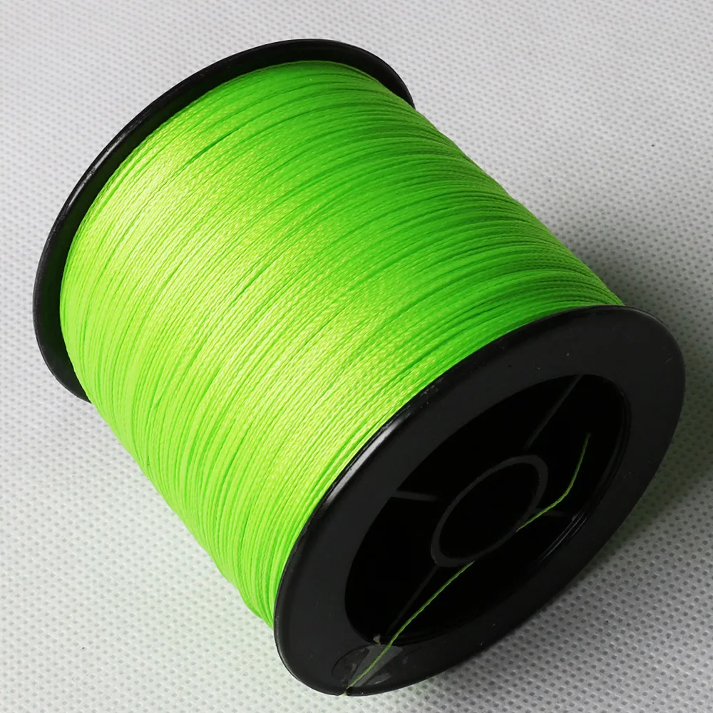 Dorisea 300m/326yards Fluorescent Green Fishing Line Braided PE Multifilament 6-100 lb_voghion.com