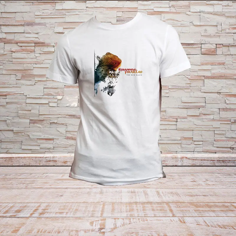 Strapping Young Lad The New Black Rock Band White T Shirt Teewhite t