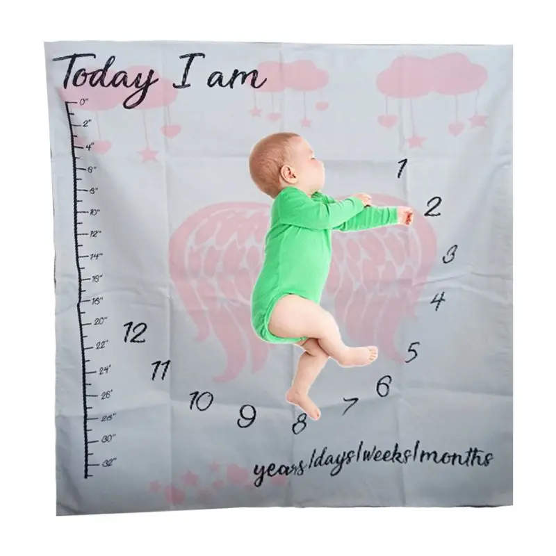 Baby Monthly Milestones Blanket Baby Milestone Blanket Unisex