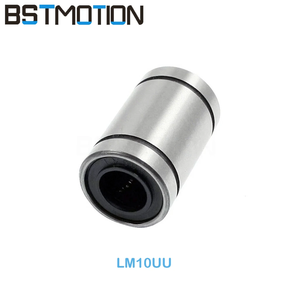 

LM10UU Linear Motion Bushing LM10 Linear Bearings for 10mm CNC Liner Rod Shaft 100pcs/lot