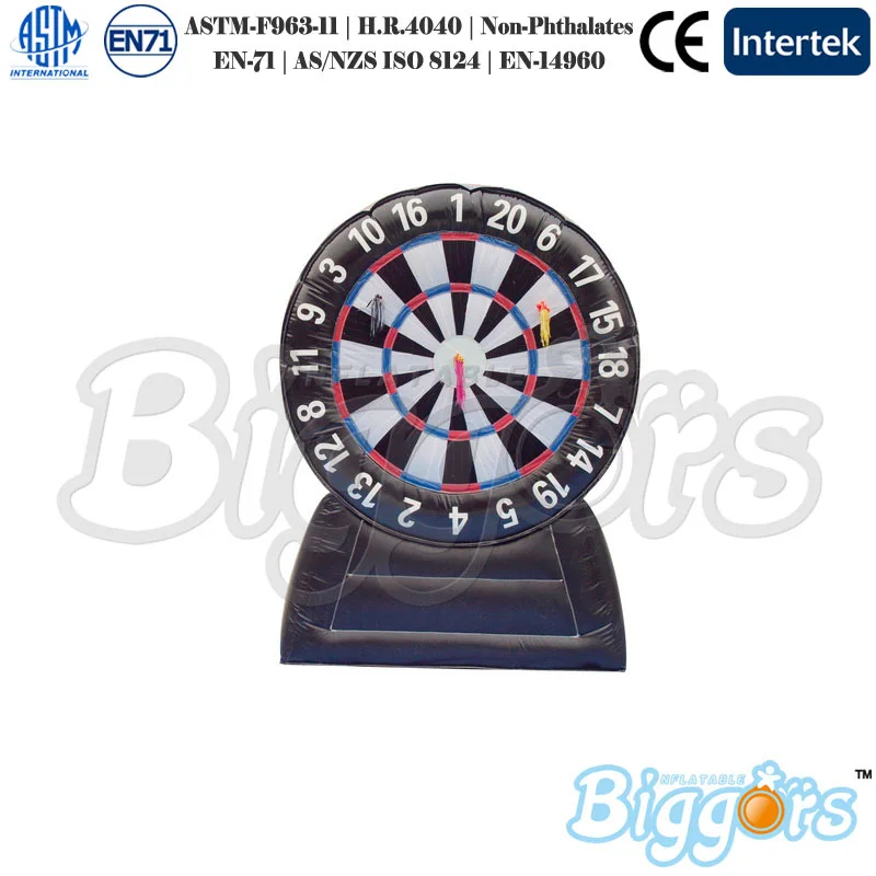 

PVC Material Inflatable Football Darts Game With Air Blower For Game
