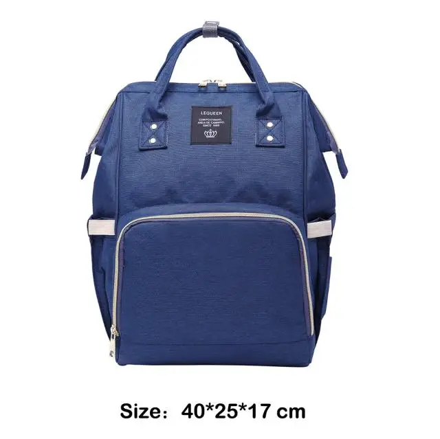 LEQUEEN Большая вместительная сумка для мам, сумка для подгузников для новорожденных, многофункциональная сумка для кормления, удобный рюкзак для ухода за ребенком - Цвет: 03