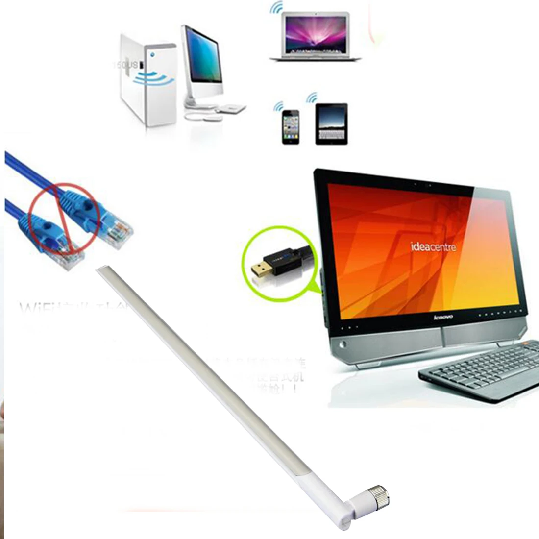 Etmakit 2.4GHz 11DBI RP-SMA Wifi Booster Wireless Antenna Wlan For Router PCI Card Amp Free Shipping Etmakit 2.4GHz 11DBI RP-SMA Wifi Booster Wireless Antenna Wlan For Router PCI Card Amp Free Shipping