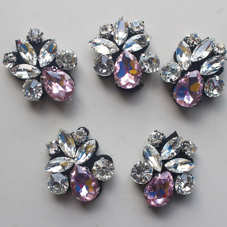 

Rhinestones Bee sequins bead brooch patches vintage fabric applique for fashion Clothes Shoes Bags decoration sew on patch