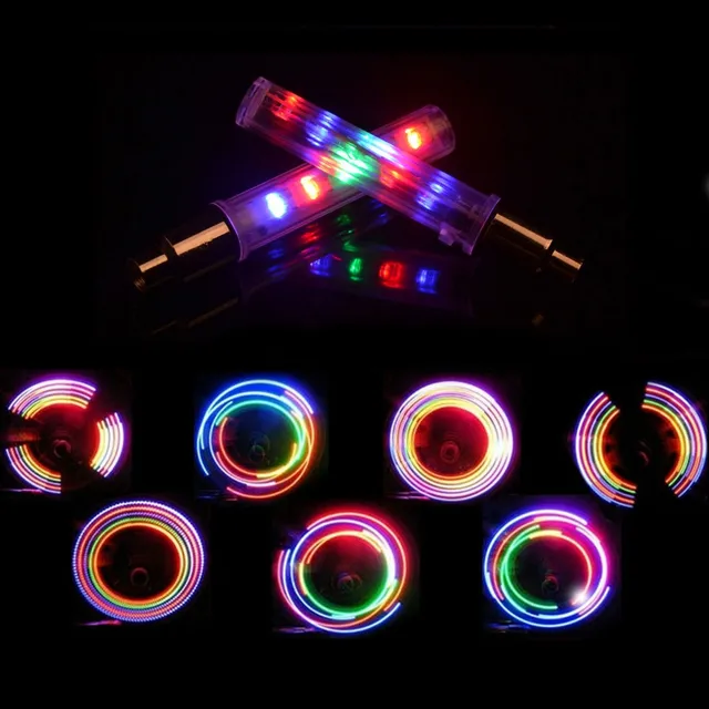 Bike Spoke light Rainbow LED Mountain Road Bicycle night light Car Tyre