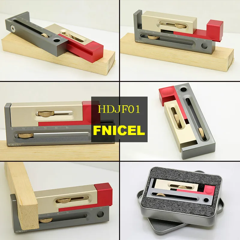 Woodworking Table Saw Gap Slot Regulator Slot Ruler Make The Mortise and Tenon Movable Measuring Bl