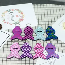 50 шт. Русалка Губная Помада держатель красочный брелок для женщин помада чехол DOM618