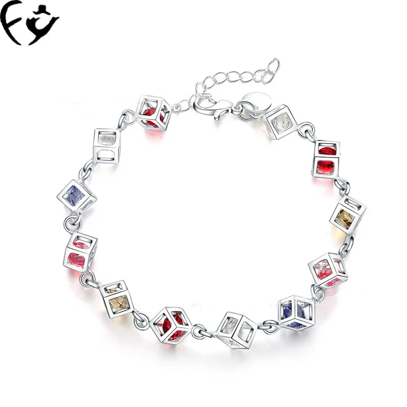 Европа и США Мода дамы мода браслет с цветными камнями