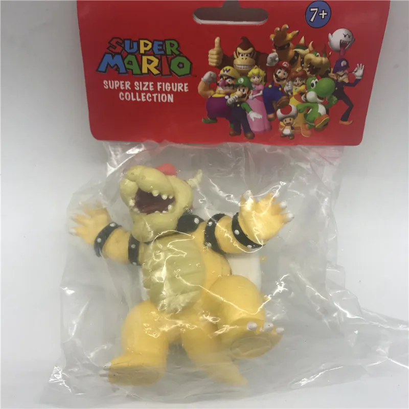 AOSST 13cm Super Mario Toys Anime Mario Bros Bowser Luigi Koopa Mushroom Peach Odyssey PVC Action Figure Model Dolls Toy
