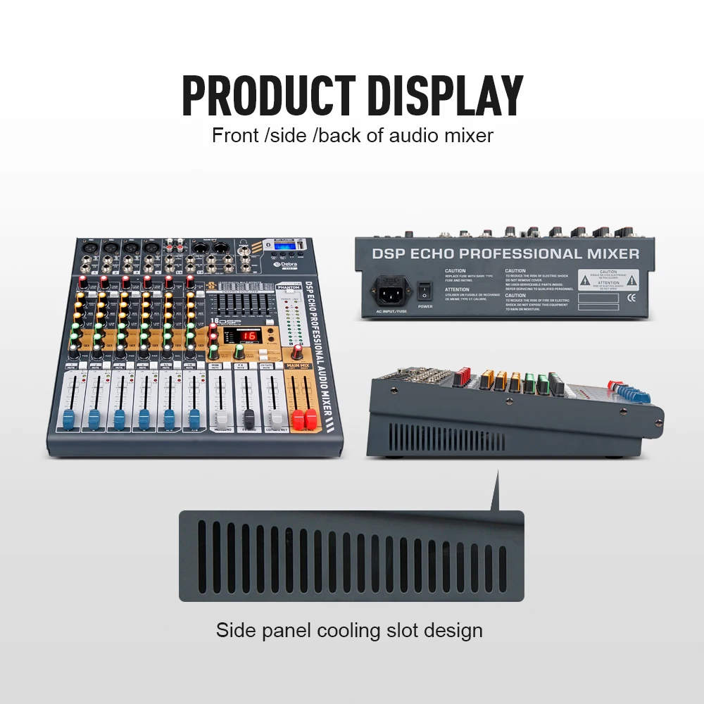 Debra Audio EVA-8 8 Channel Audio MixerDJ &
