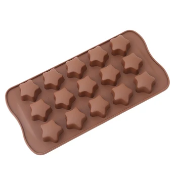 

15 Holes Silicone Mould Star Shape Chocolate Mold Jelly Chocolate Soap DIY Cake Decorating Bakeware QB993412