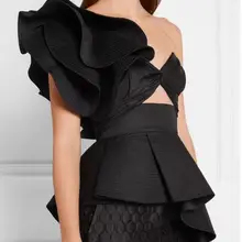 Лето г. Для женщин со складками, с открытыми плечами футболки женские, без рукавов, с кружевами футболки-туники 18081-53