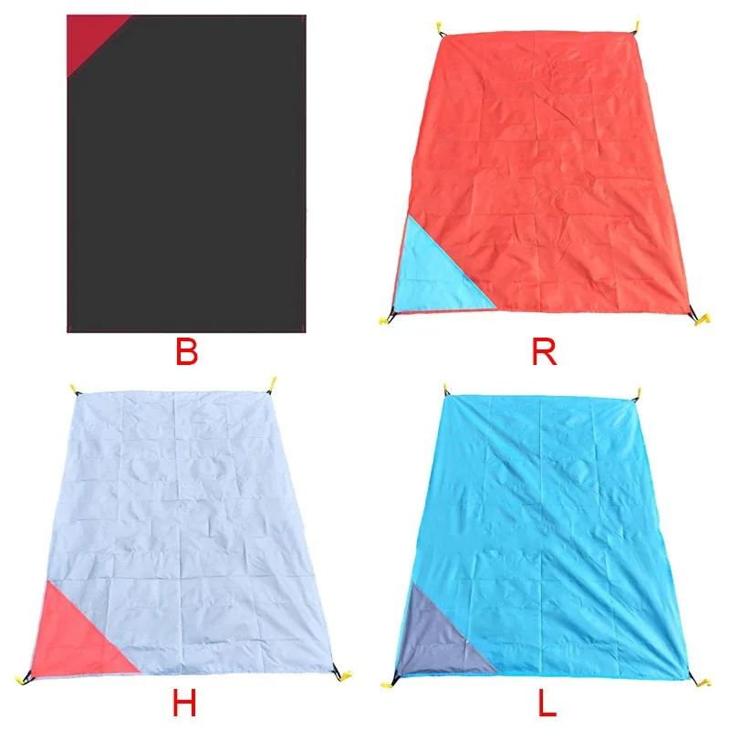 في الهواء الطلق التخييم الحصير وسادة مقاوم للرطوبة للطي نزهة الحصير للماء بطانية شاطئ خفيفة الوزن قماش القنب الأرض مع تخزين Sa