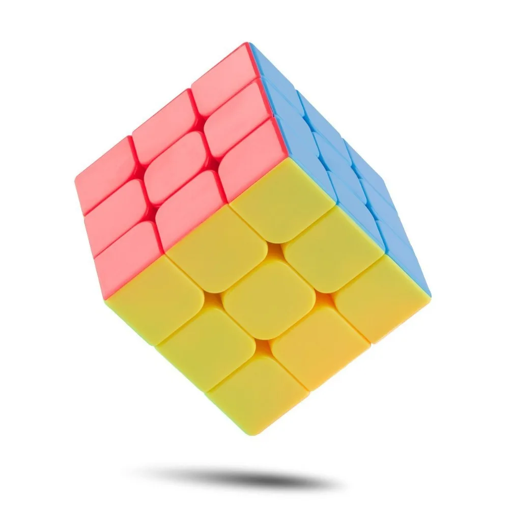 D-FantiX YongJun кубик рубик 3 на 3 Скорость Cube Красочные Stickerless плавный поворот кубик рубика магия головоломка куб Непоседа развивающие игрушки