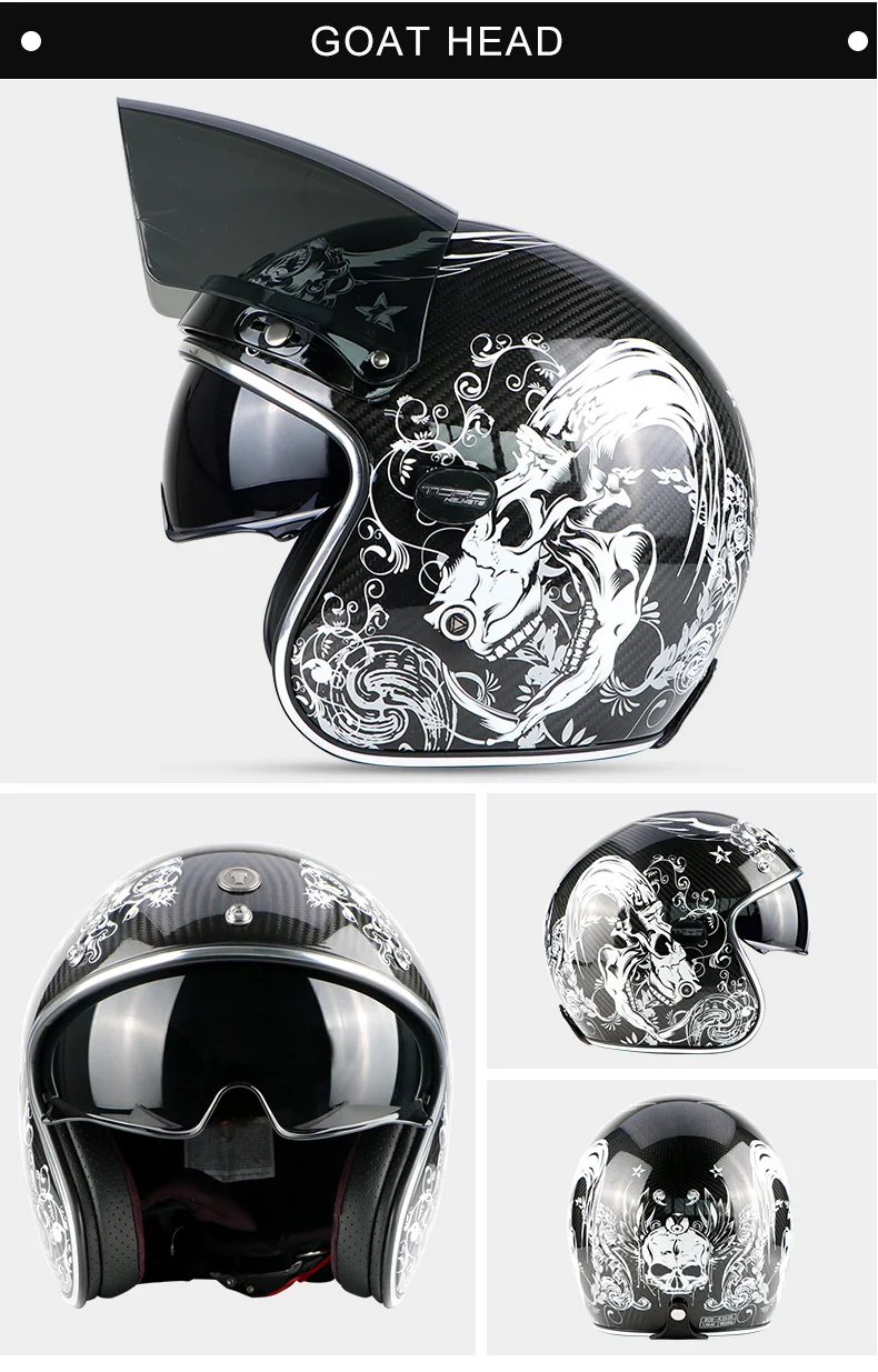 Шлем TORC из углеродного волокна, rcycle, флип-козырек, мото rbike, мото крест-Джет, ретро, capacete, внутренний козырек, мото ECE