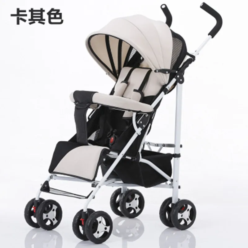 Easy Fold Baby Stroller With Carbon Steel Frame And Urltra Light Shock
