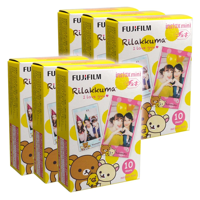 Fujifilm Instax Mini Rilakkuma I Love Gyu Instant 60 пленка для Fuji Mini 7 s 8 8+ 9 25 50 s 70 90 300 SP-1 2 принтера