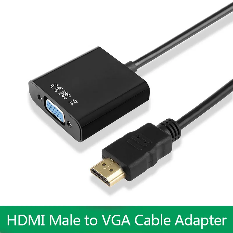 HDMI к VGA видео конвертер адаптер кабель набор для полного преобразования сигнала 1080P от HDMI вход ноутбук PS3 к VGA выход мониторы