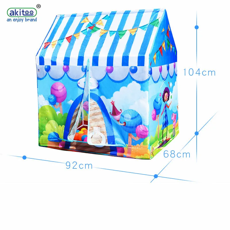 Akitoo 134 детский игровой домик, игрушечный домик для дома и улицы, детская палатка, игрушка для девочки, принцесса, комната, океанские шарики, коврик для мальчика, маленькая палатка, домашний подарок