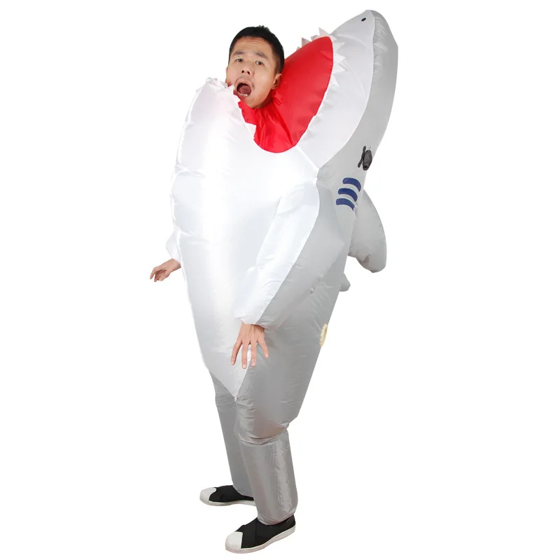Inflatable Shark Cosplay Costumes Shark Mascot Costume Fancy Dress