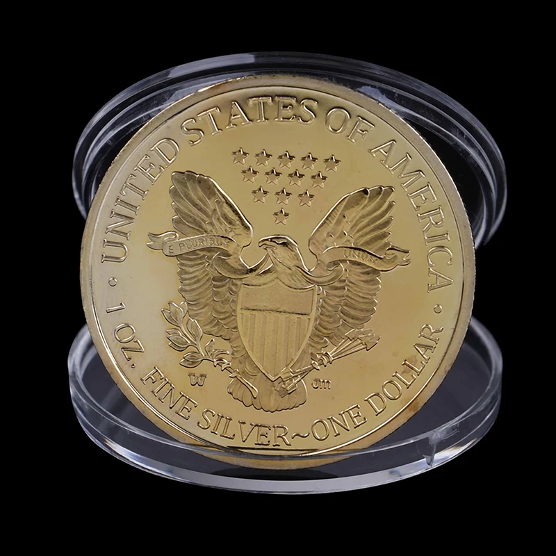 

2018 New 1PC Statue of Liberty Goddess Commemorative Coin Collection Gift Mayan Calendar Cool Looking Souvenir Coins