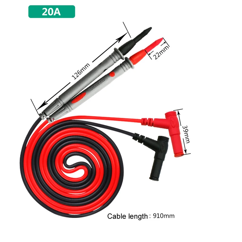 

1000V 20A Needle Point Multi Meter test probe / lead for digital multimeter for UNI-T / Victor / MASTECH Multimeter pen line