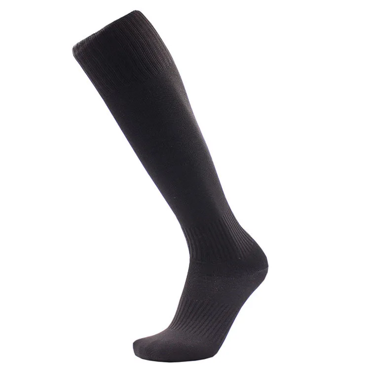 Топ Футбол носки Мужская спортивная одежда длинные носки движения - Цвет: Черный
