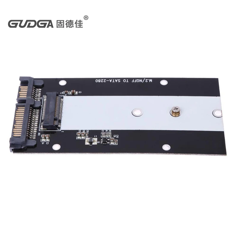 M.2 NGFF to SATA 3.0 adapter card with metal housing M.2/NGFF SSD to 2.5" SATA 3.0 SSD adapter for 2242/2260/2280mm M2 SSD 3.5 inch hdd case
