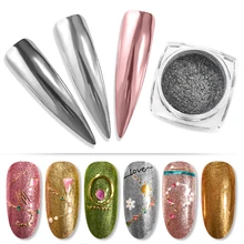 Смешанные 10 цветов хром зеркальная пудра для ногтей искусство блеск Хамелеон пигмент пыль маникюр Дизайн ногтей Советы украшения аксессуары инструменты