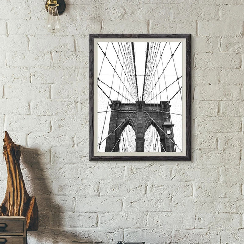 Художественный плакат Нью-Йорк, Бруклинский плакат с изображением моста Нью-Йорк, Картина на холсте, настенные картины, художественные принты для украшения дома
